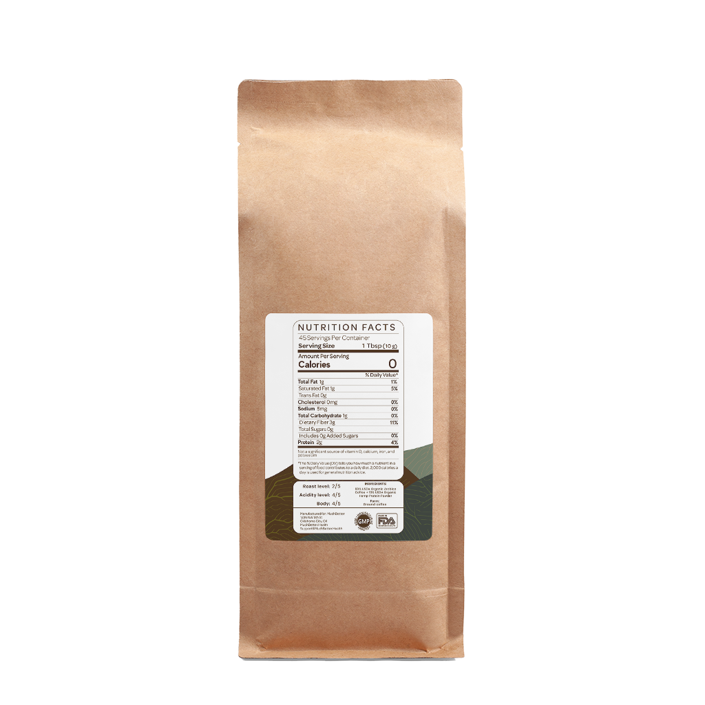 Mezcla de café de cáñamo orgánico - Tostado medio 16oz