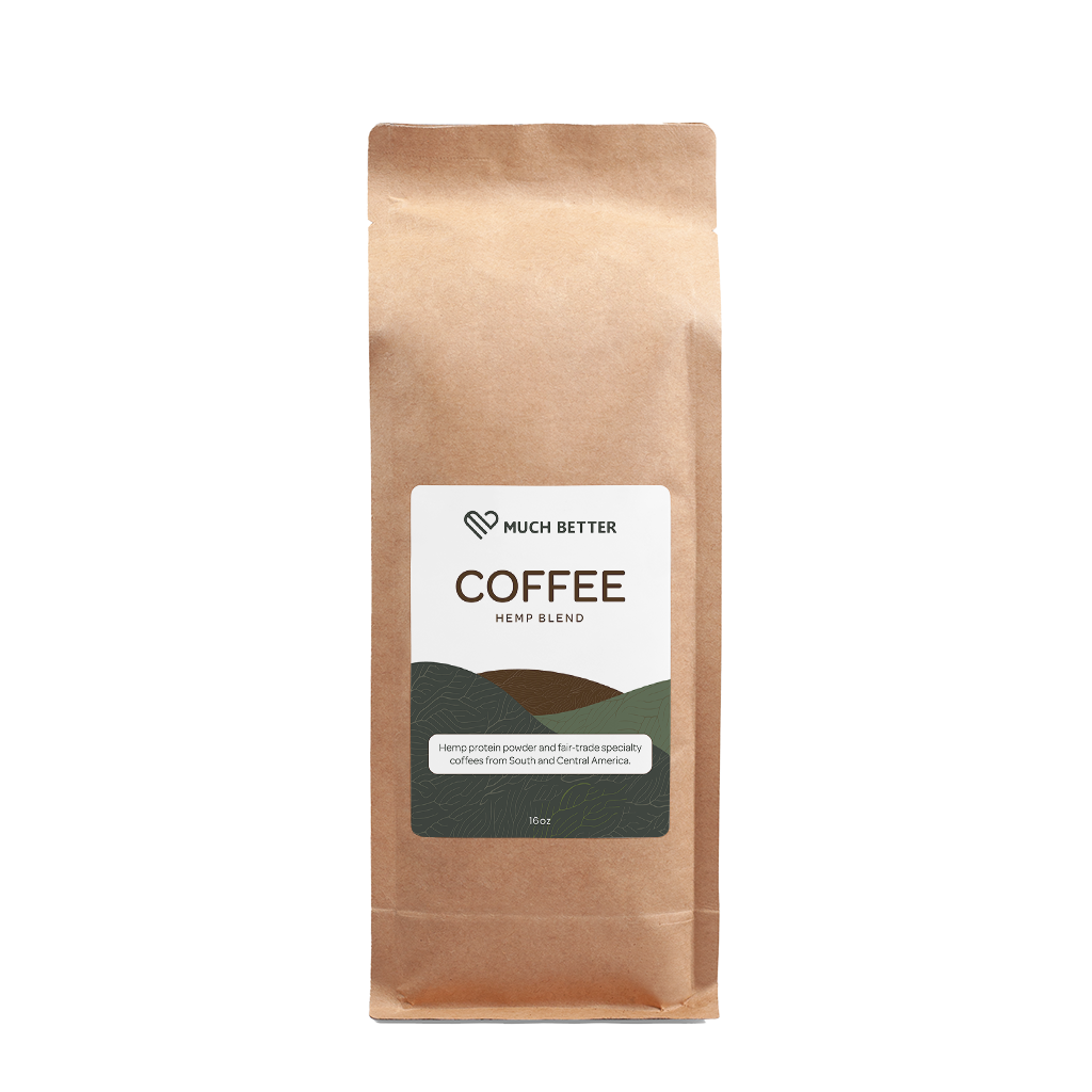 Mezcla de café de cáñamo orgánico - Tostado medio 16oz
