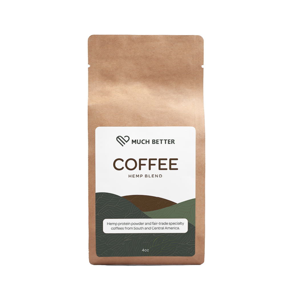Mezcla de café de cáñamo orgánico - Tostado medio 4oz